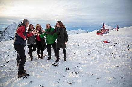 ⠀ Helicopter Ride to the top of Ushuaia ⠀ One of the things many of us at #AdventureWeekTDF were looking forward to was the helicopter ride over Ushuaia, but due to the changing weather it almost got cancelled. Fortunately we were able to do it on our last day in the Argentinian side of Tierra del Fuego. ⠀ We were split into three groups to fit us all into three 4 people (pilot included) helicopters. I was assigned to the last one. ⠀ While I was excited to have my first helicopter ride, I’m normally not super stoked about riding motor vehicles as compared to being the one walking or climbing, but when the first group came back I noticed a very peculiar smile on their faces. Then the second group came back, same enigmatic smiles, and they started talking excitedly about the experience with the first group. That’s when I heard them mention landing on the top of a snowy mountain. -“Wow, I thought it was just a helicopter ride. Can it really be that impressive?” -I said softly to myself. ⠀ Well, it definitely was! The feeling of riding a helicopter is way cooler than I thought all by itself, but the views you see of Ushuaia as you ride over its waterfront and city, and as you go around Mt. Olivia and see the 5 Brothers being revealed behind it, and then going between them to land on top of Cerro Le Cloché! Dude! That’s where that smile came from. ⠀ As we got off the helicopter, I saw the smile appearing in my ride buddies, and when the other two choppers landed I saw that same inevitable smile on everyone else. Then to top it all, the pilots came to us with a glass of champagne to toast to an amazing ride. ⠀ After overloading our senses with the views of Olivia, 5 Brothers and Ushuaia, we took a few photos to make sure we would not forget an unforgettable experience, hopped onto our seats and enjoyed a thrilling, roller-coaster like drop down the hill to reunite with the still excited group at ground level and celebrate the experience. ⠀ Thanks so much for that ride, @heliushuaia. You definitely got a great experience there.